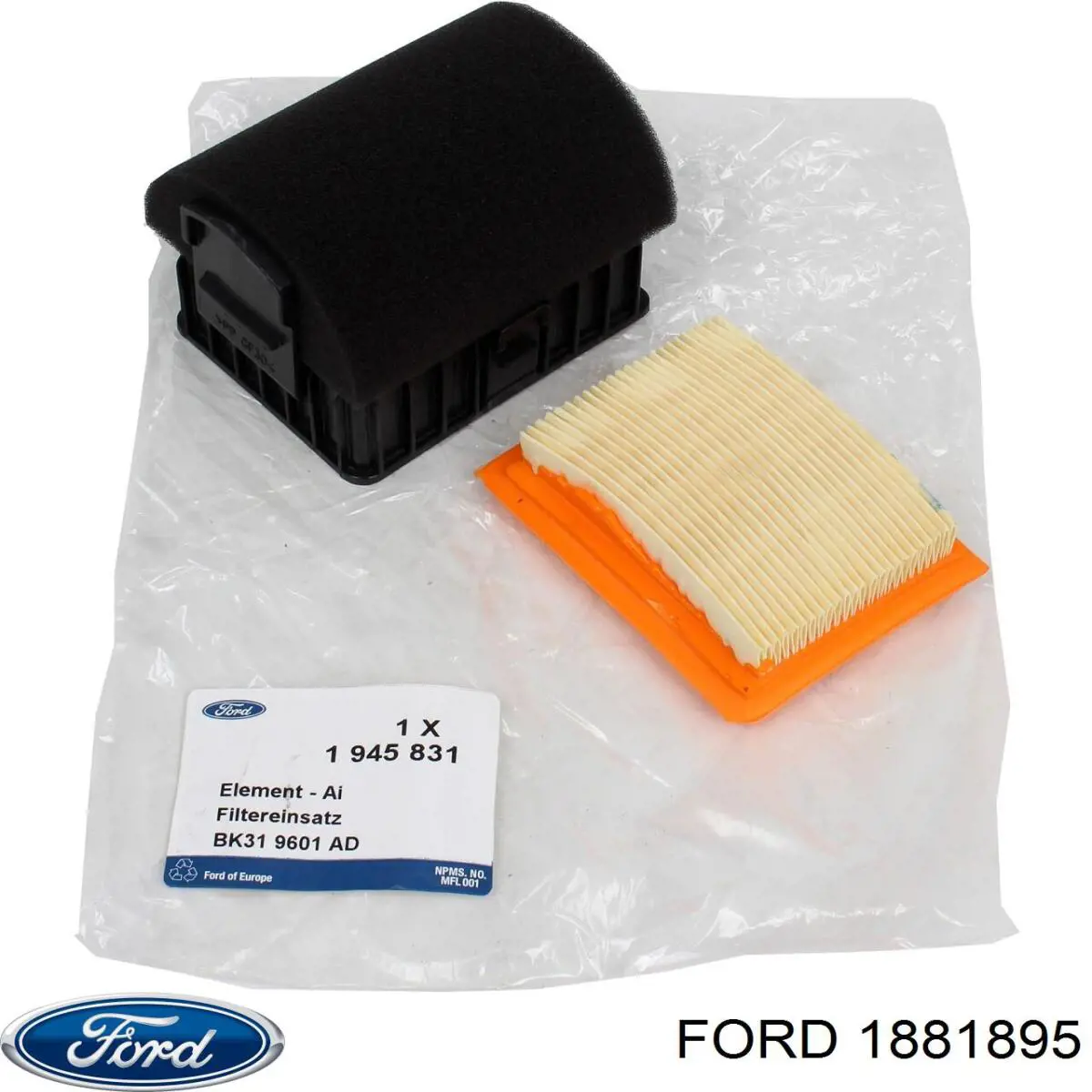 Елемент повітряного фільтра Ford 1881895 ціна, від 2.73 USD