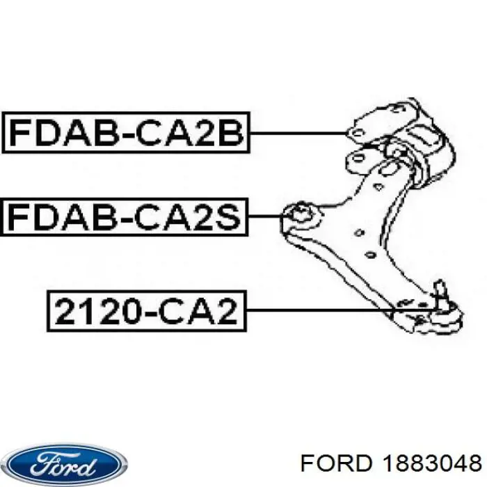 Купити 1883048 Ford Сайлентблок передньої підвіски
