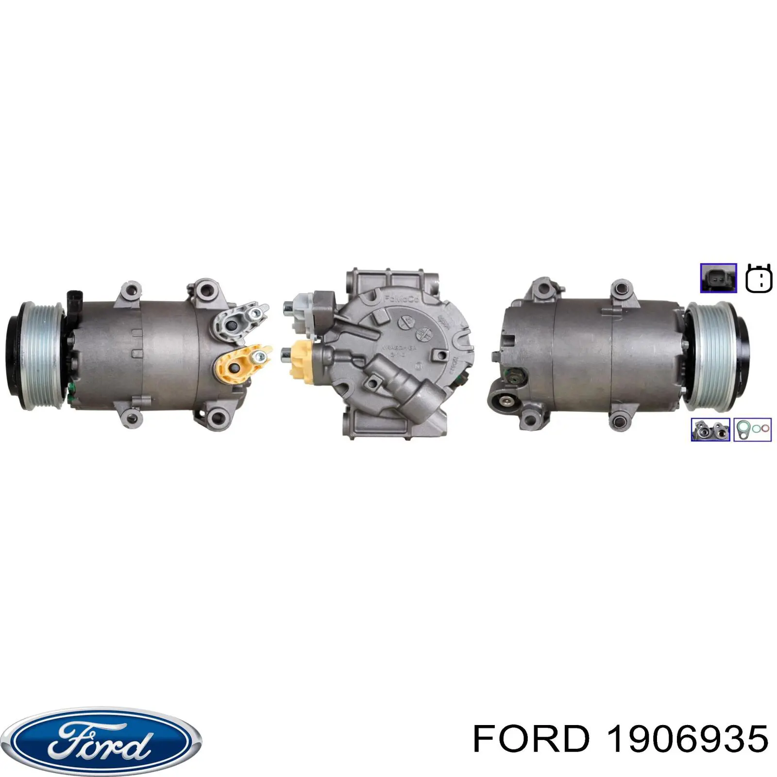 Компресор системи кондиціювання Ford 1906935 ціна, від 171.17 USD