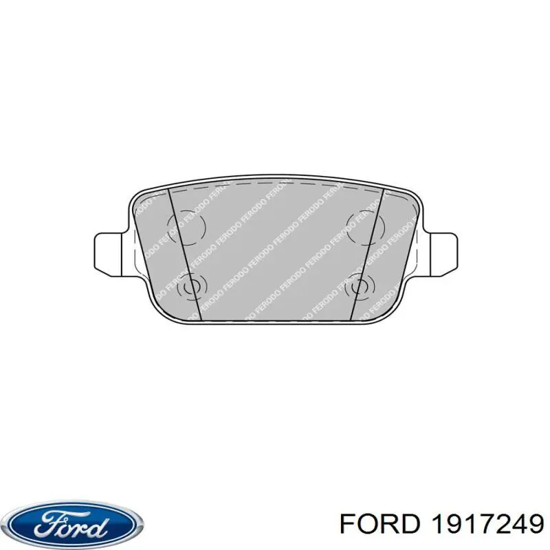 Купити 1917249 Ford Задні колодки