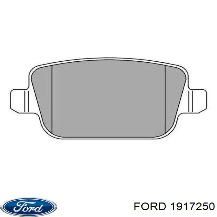 Задні гальмівні колодки 1917250 Ford