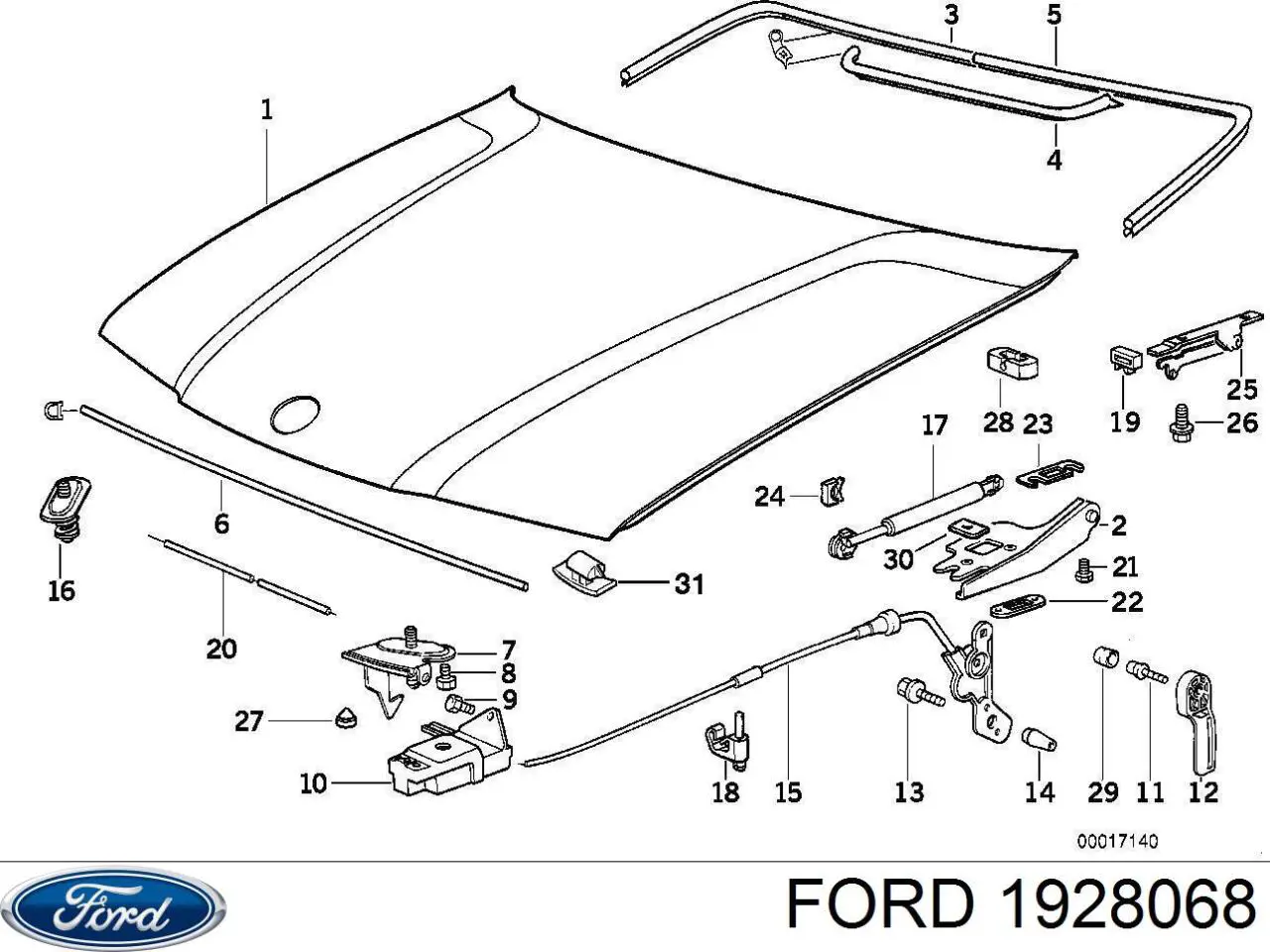 Купити 1928068 Ford Двері кабіни