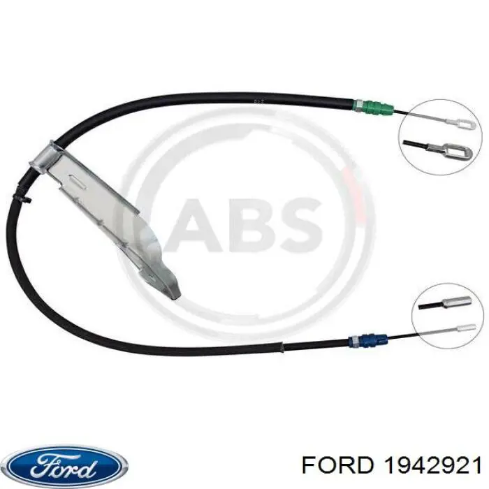 2132014 Ford Трос ручного гальма задній, правий