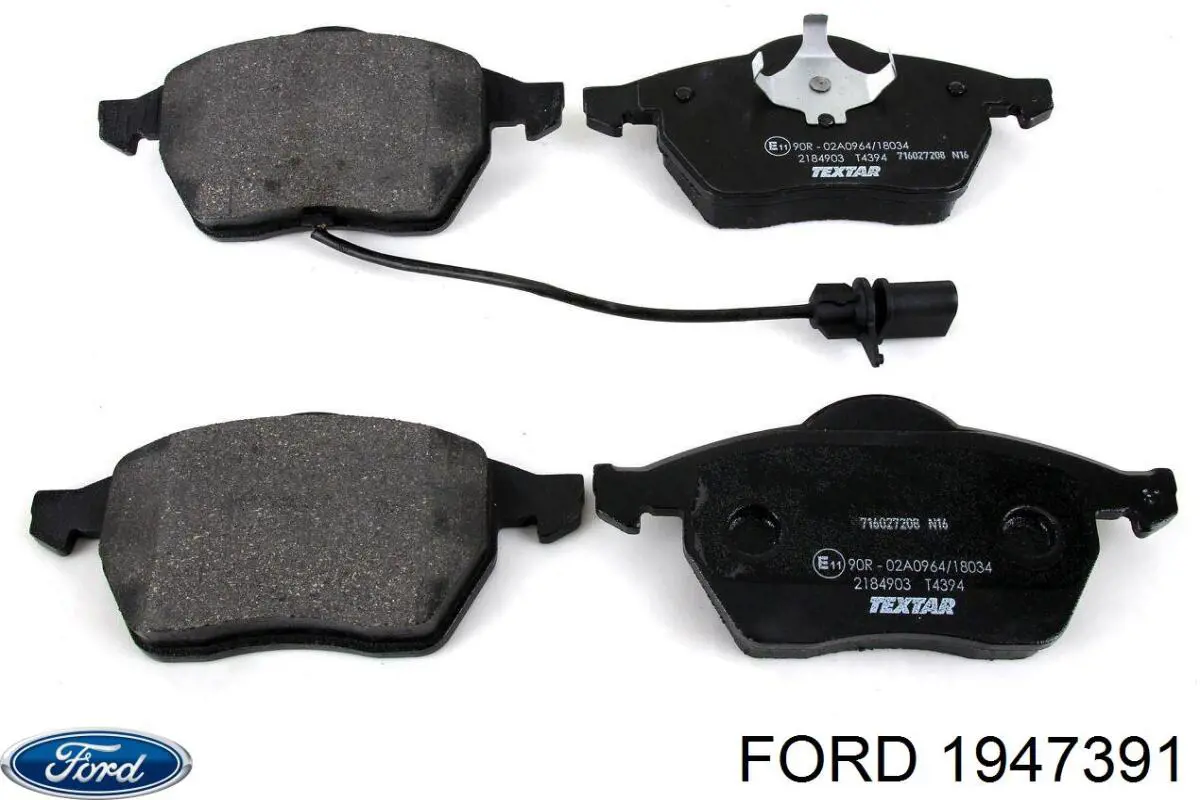 Передні тормозні колодки 1947391 Ford