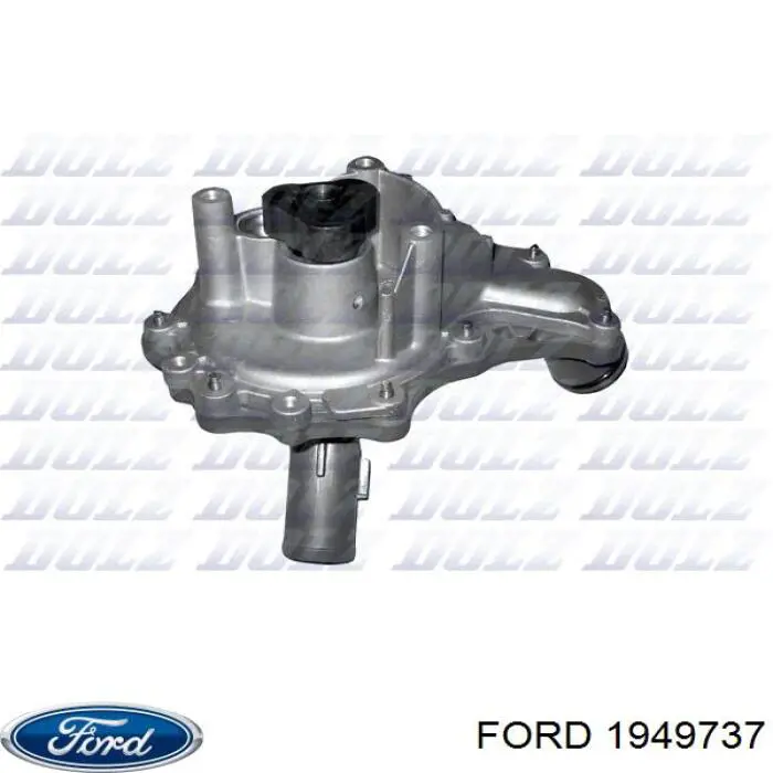 Купити 1949737 Ford Помпа водяна (насос) охолодження, в зборі з корпусом