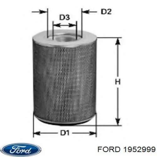 Елемент повітряного фільтра Ford 1952999 ціна, від 7.36 USD