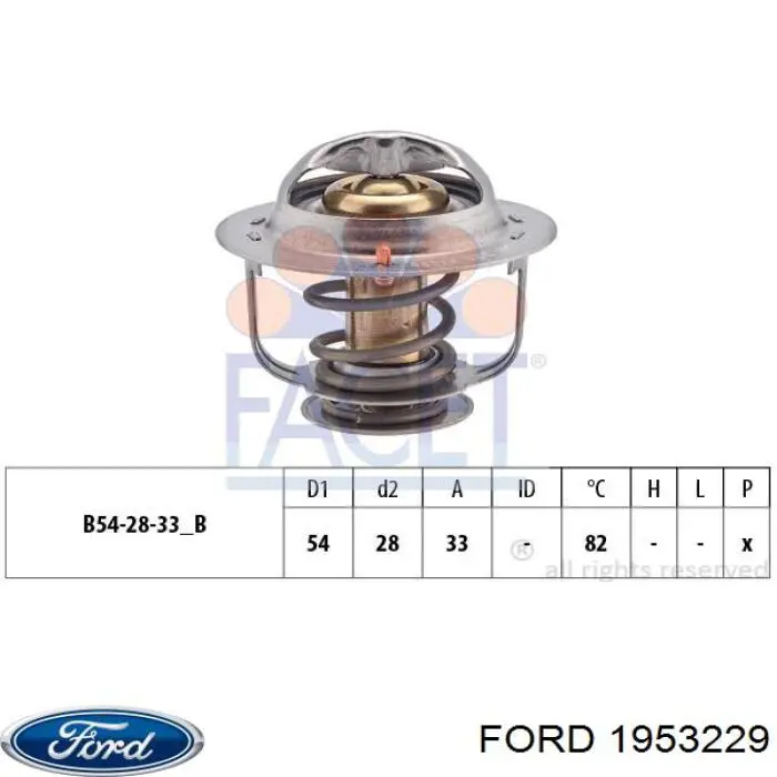 Автомобільний термостат Ford 1953229 ціна, від 7.98 USD