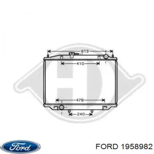 Радіатор охолодження двигуна 1958982 Ford