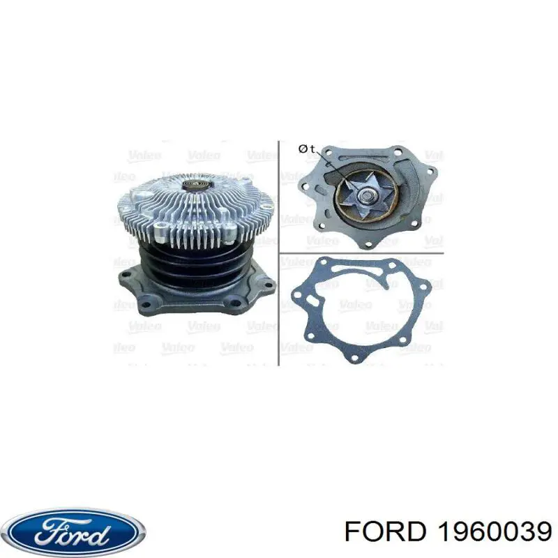 Помпа охолодження Ford 1960039 ціна, від 68.34 USD