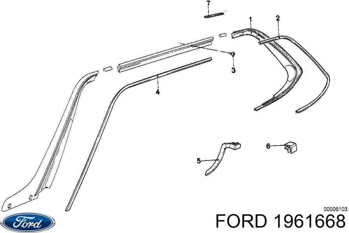 1961668 Ford Зовнішній наконечник рульової тяги