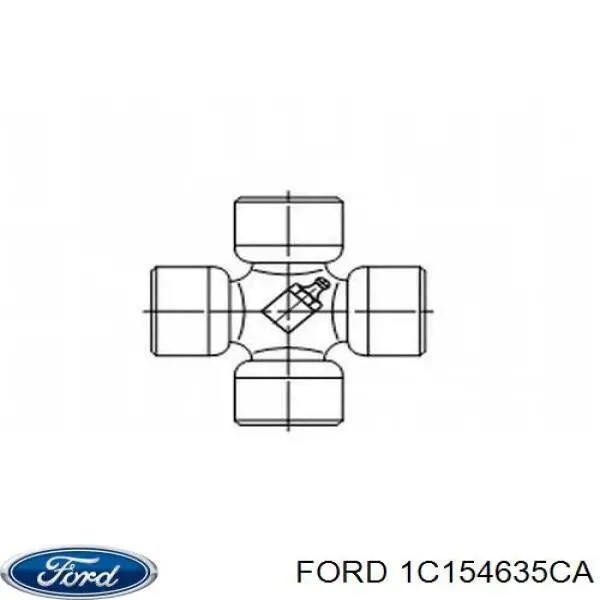 1C154635CA Ford хрестовина карданного валу