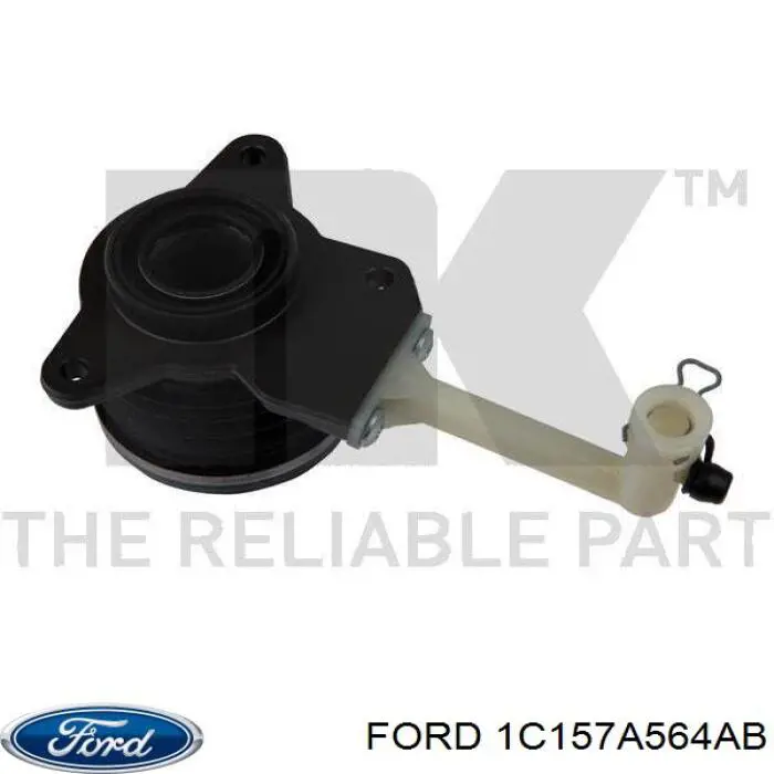 Купити 1C157A564AB Ford Робочий циліндр зчеплення в зборі з витискним підшипником