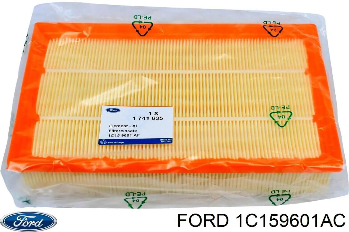 Елемент повітряного фільтра Ford 1C159601AC ціна, від 5.61 USD