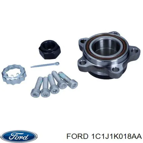 Комплект підшипник маточини передньої Ford 1C1J1K018AA ціна, від 32.15 USD