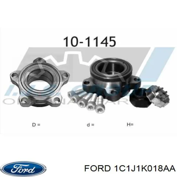 Купити 1C1J1K018AA Ford Підшипник ступиці передньої