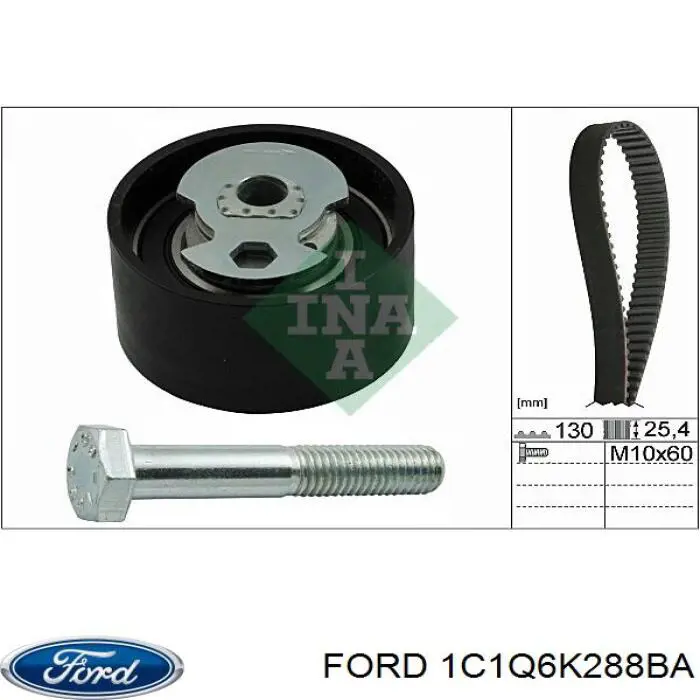 Купити 1C1Q6K288BA Ford Ремінь газорозподільного механізму