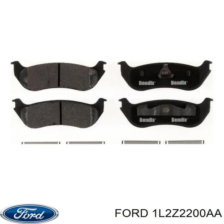 Задні гальмівні колодки 1L2Z2200AA Ford