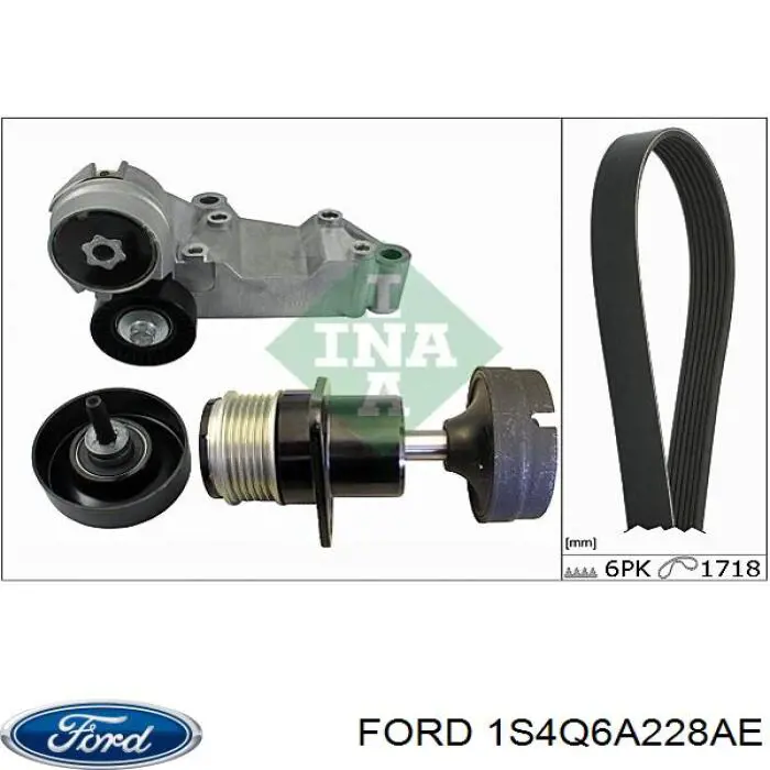 Купити 1S4Q6A228AE Ford Натягувач приводного ременя