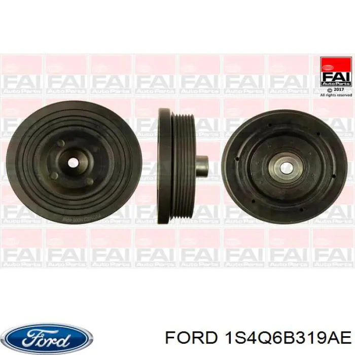 Шків колінвала 1S4Q6B319AE Ford