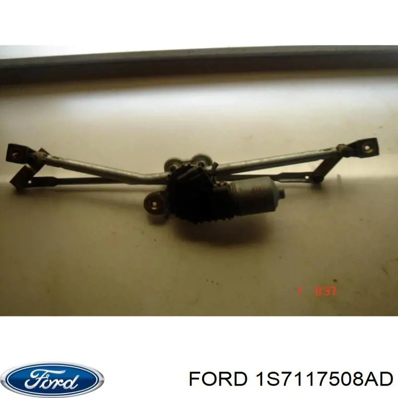 1S7117508AD Ford двигун склоочисника лобового скла (трапеції)