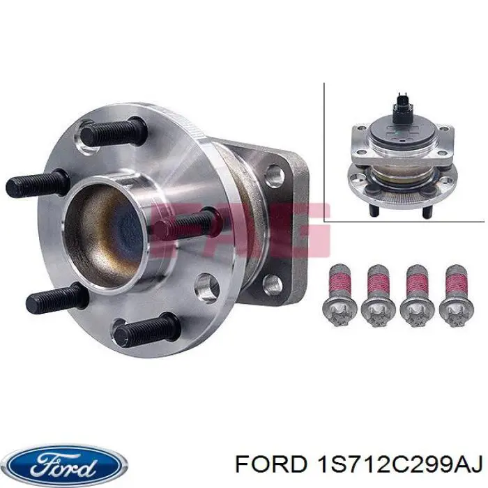 Купити 1S712C299AJ Ford Підшипник ступиці колеса