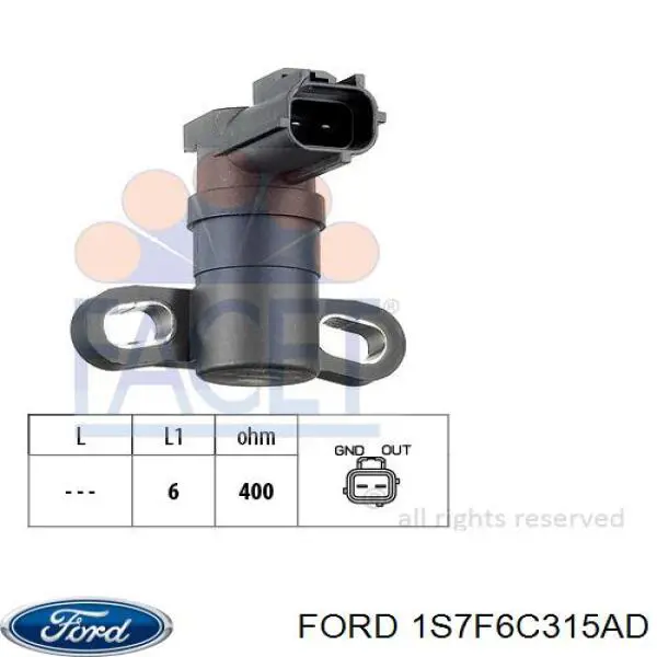 1S7F6C315AD Ford датчик положення (оборотів коленвалу)