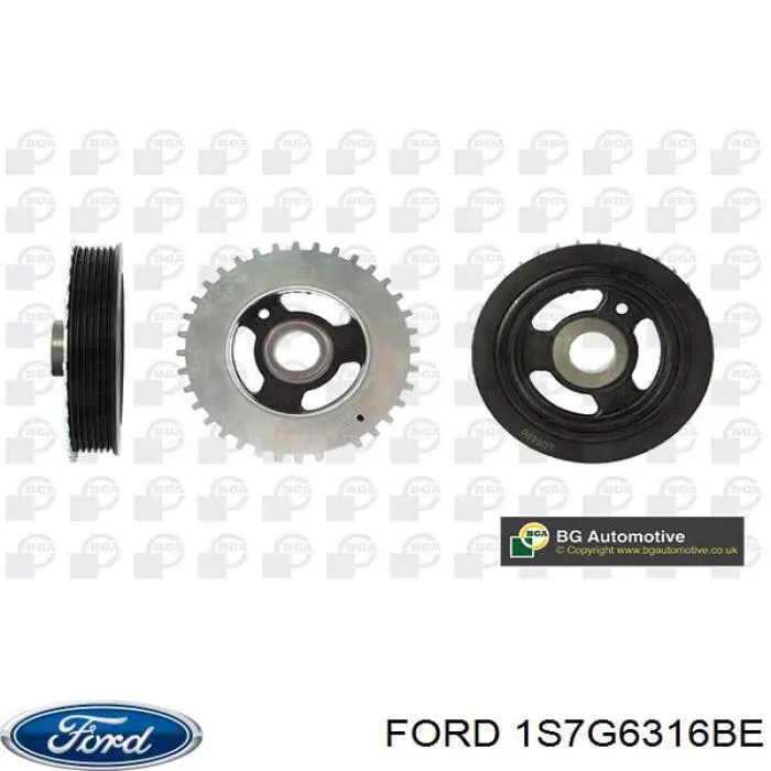 Купити 1S7G6316BE Ford Шків колінчастого вала