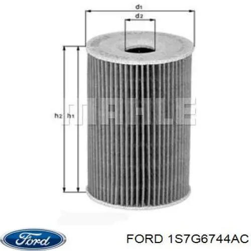 Купити 1S7G6744AC Ford Фільтр очищення масла відцентровий