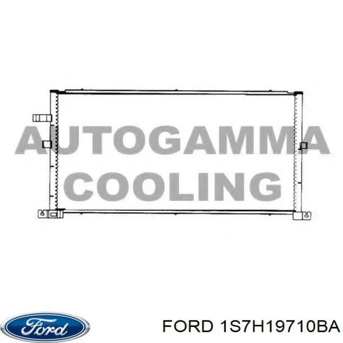 Конденсатор кондиціонера Ford 1S7H19710BA ціна, від 71.84 USD