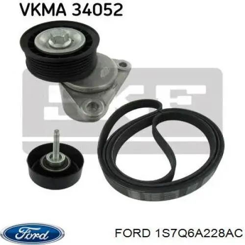 Купити 1S7Q6A228AC Ford Натягувач приводного ременя