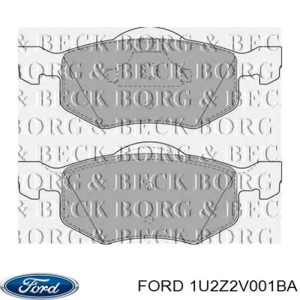 Купити 1U2Z2V001BA Ford Колодки гальмівні передні, дискові