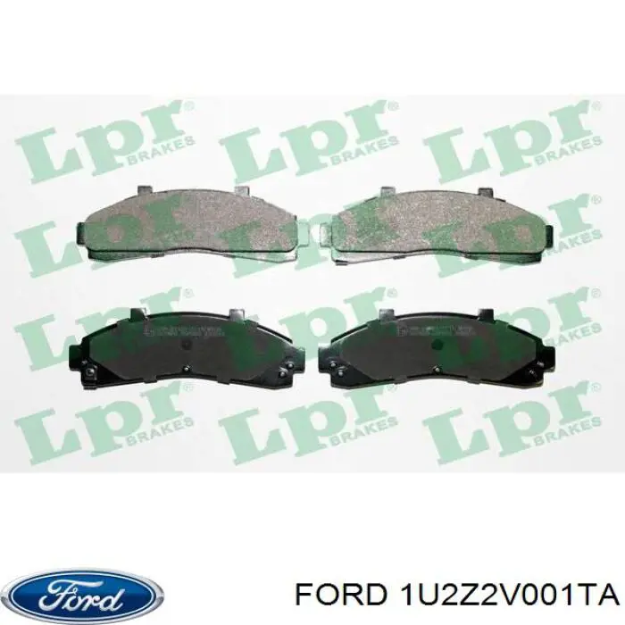 Колодки гальмівні передні, дискові 1U2Z2V001TA Ford