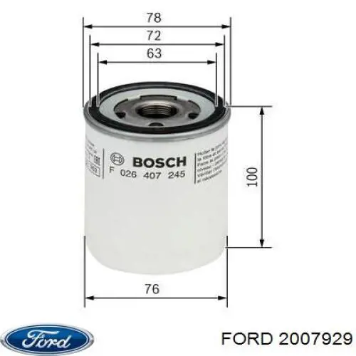 Масляний фільтр 2007929 Ford