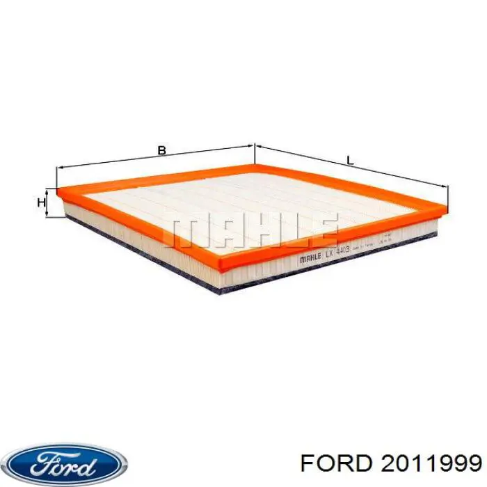 Елемент повітряного фільтра Ford 2011999 ціна, від 7.16 USD