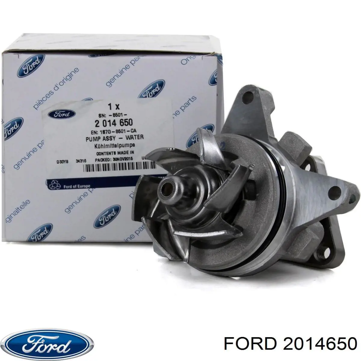 2014650 Ford помпа водяна, (насос охолодження)