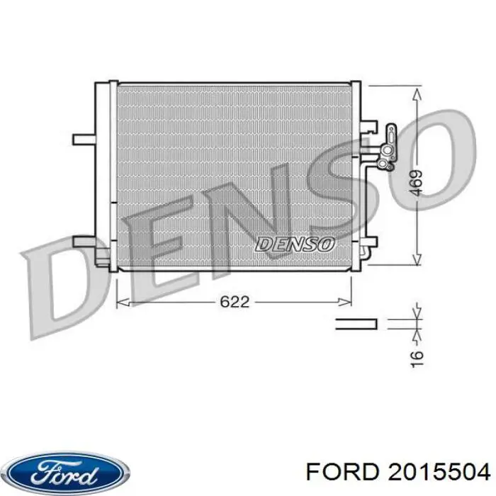 Конденсатор кондиціонера Ford 2015504 ціна, від 87.80 USD