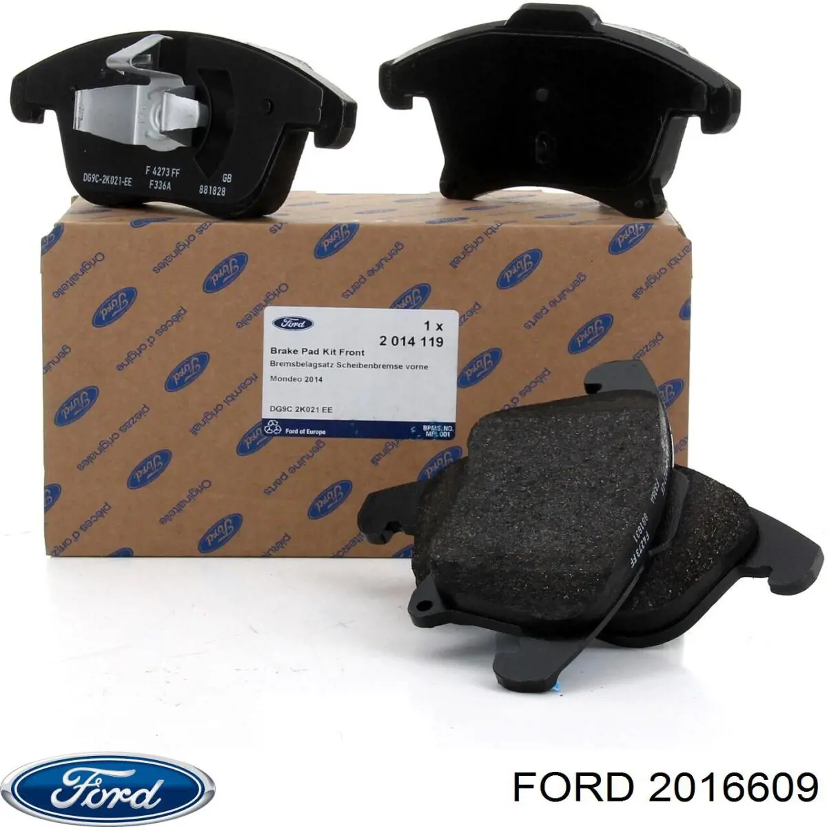 Купити 2016609 Ford Колодки гальмівні передні, дискові