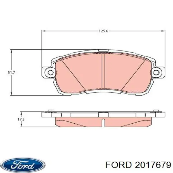 Гальмівні колодки Ford 2017679 ціна, від 39.99 USD