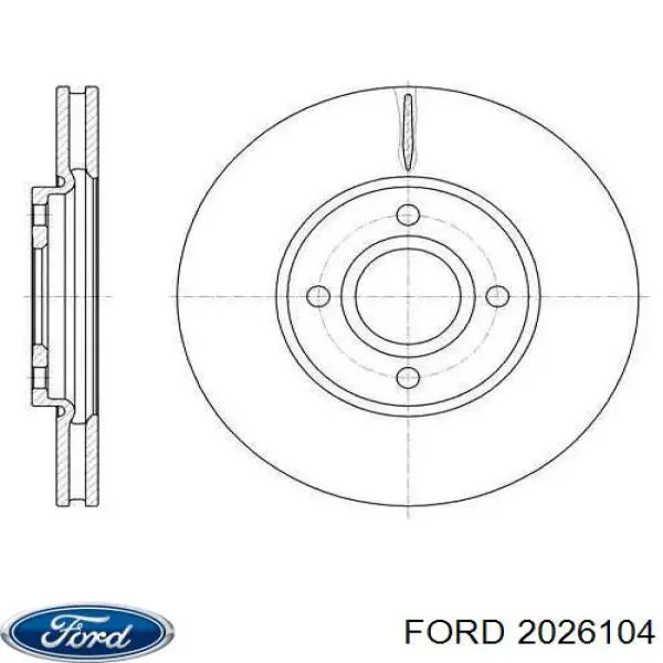 Купити 2026104 Ford Ротор гальмівний