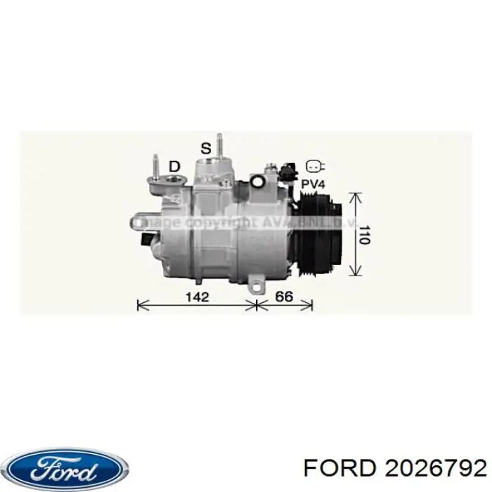Компресор кондиціонера Ford Fusion (Форд Фьюжн)