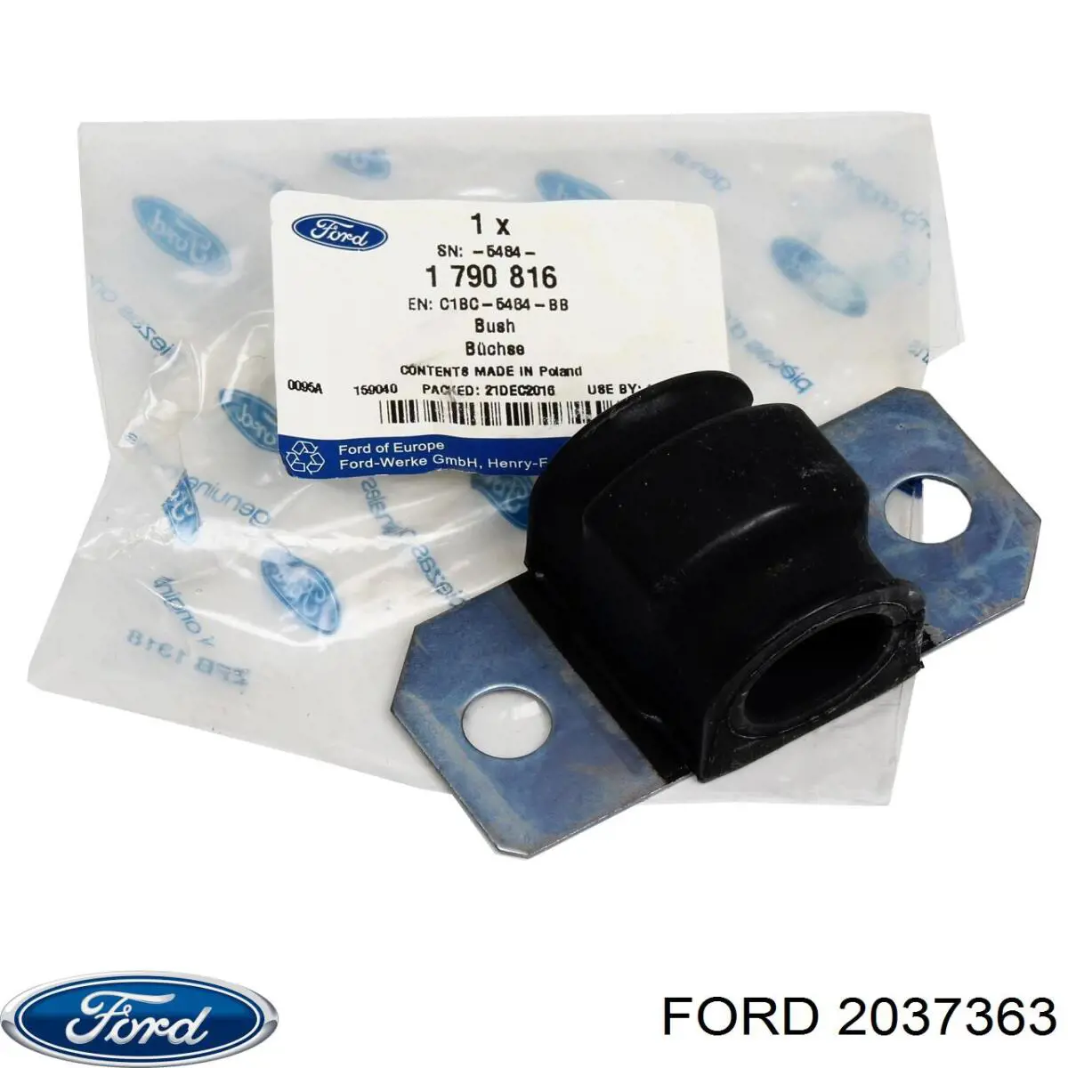 Купити 2037363 Ford Проставка (гумове кільце) пружини задньої