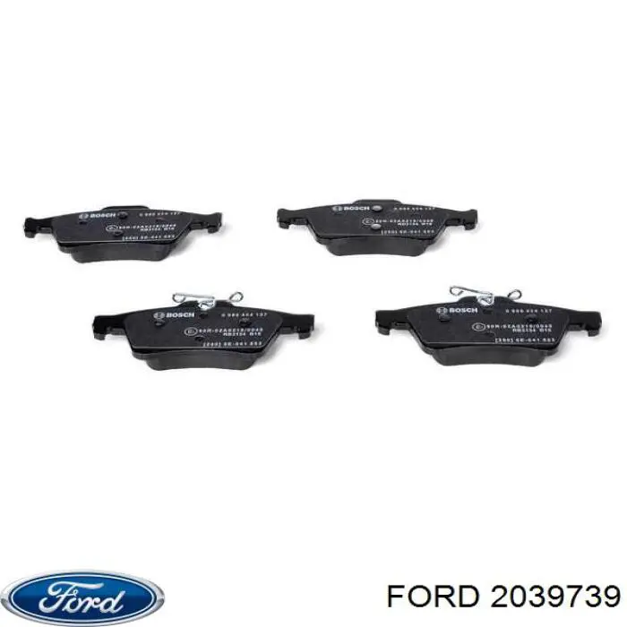 Задні гальмівні колодки 2039739 Ford