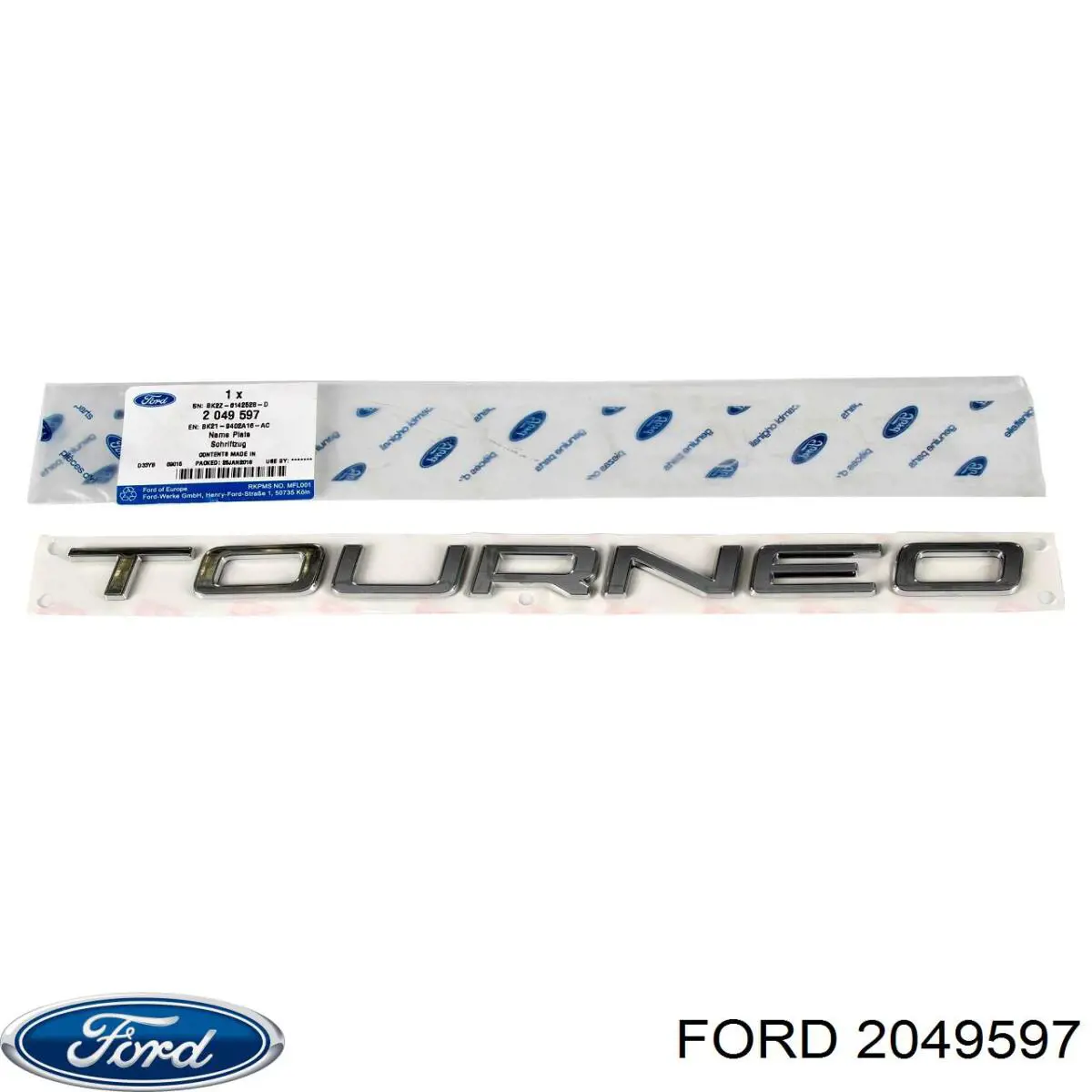 2049597 Ford Емблема кришки багажника, фірмовий значок
