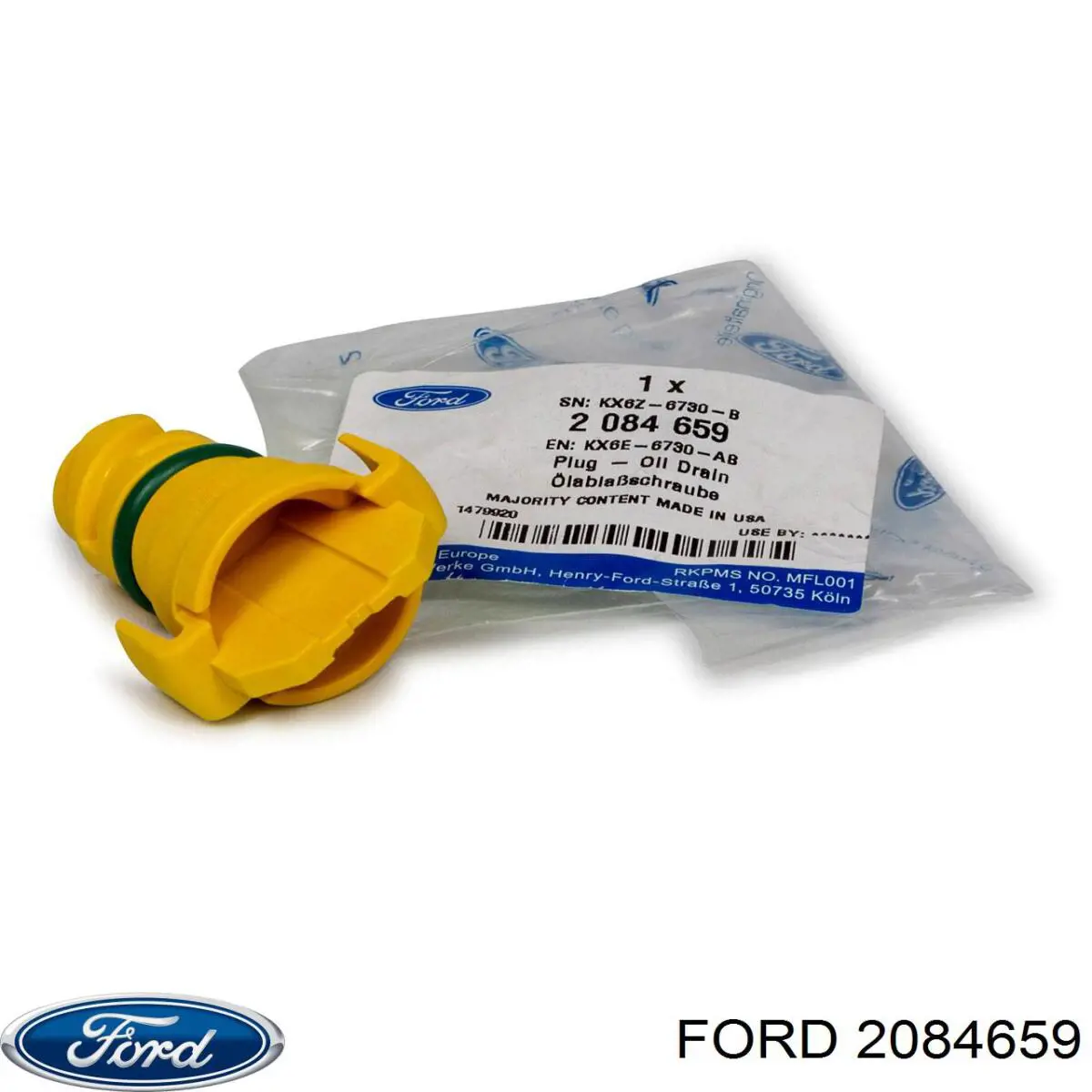 Пробка піддона двигуна KX6Z6730A Ford