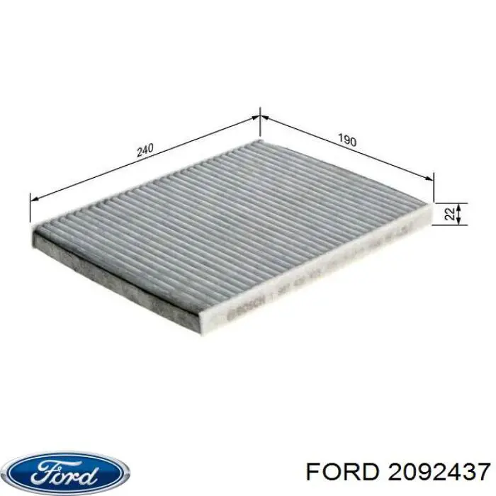 Купити 2092437 Ford Фільтр салону вугільний