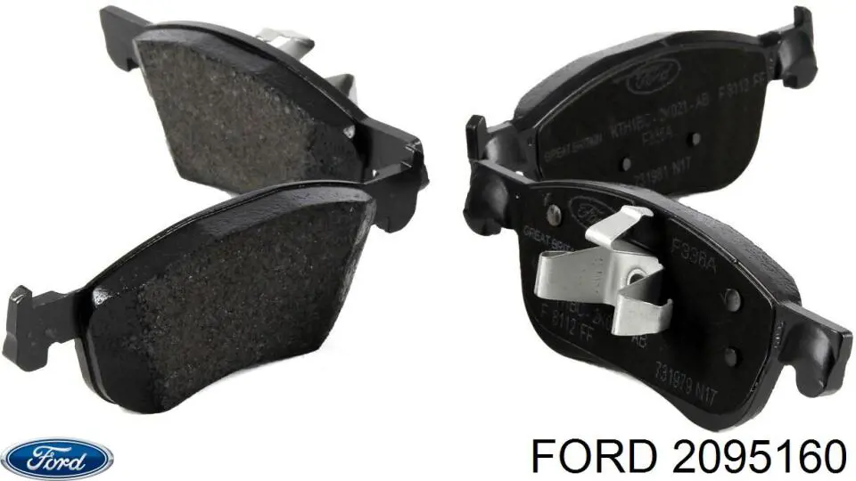 2095160 Ford Передні гальмівні колодки