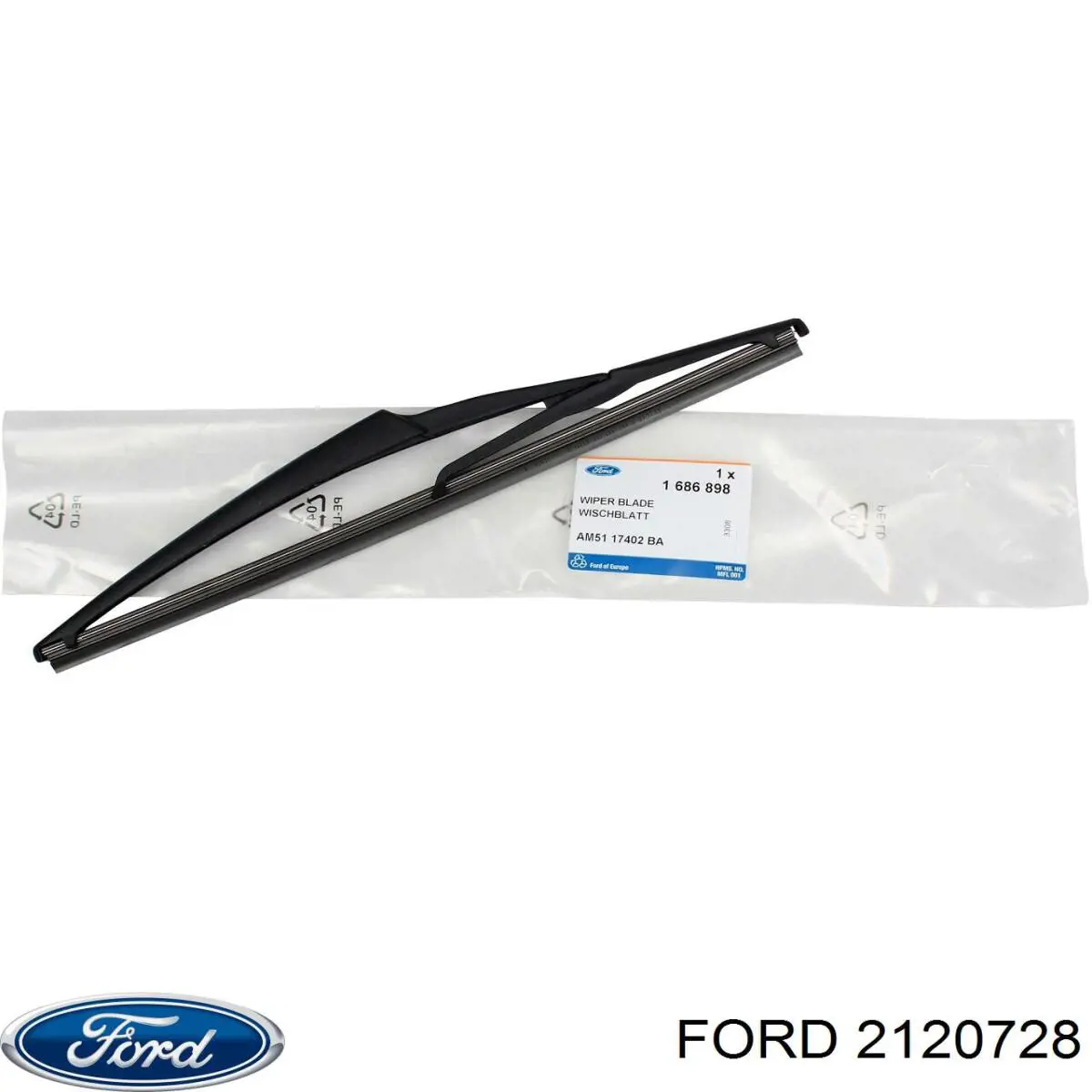 Щітка-двірник лобового скла, комплект з 2-х шт. Ford 2120728 ціна, від 27.75 USD
