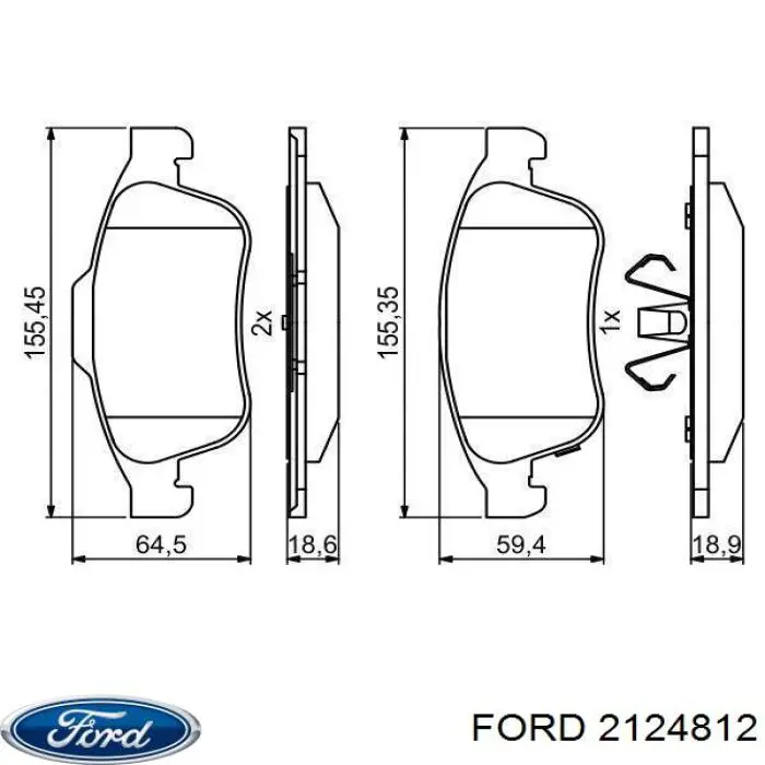 Купити 2124812 Ford Гвинтова пружина підвіска