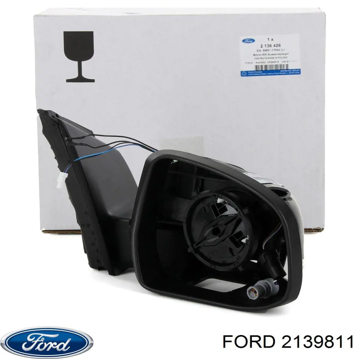 Купити 2139811 Ford Бічне дзеркало заднього виду ліве