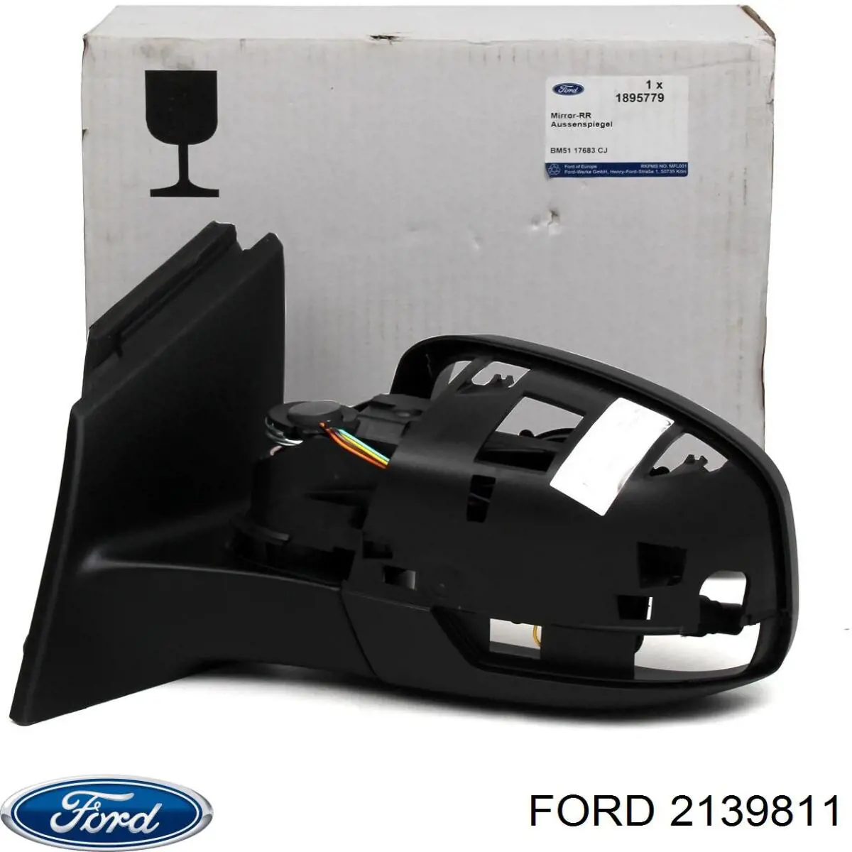 2139811 Ford Дзеркало заднього виду, ліве